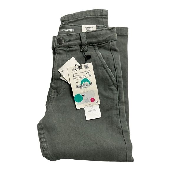 ZARA Kids | Khaki | TAPERED CHINO JEANS - Picture 5 of 6
